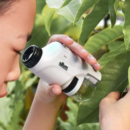 Microscope de poche pour enfants,  avec lumière LED